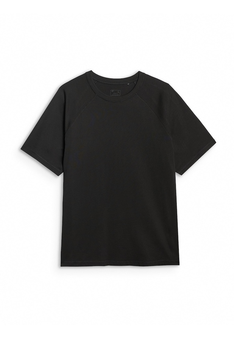 Tricou Bumbac Oversize Barbati Negru Sportstyle - Negru
