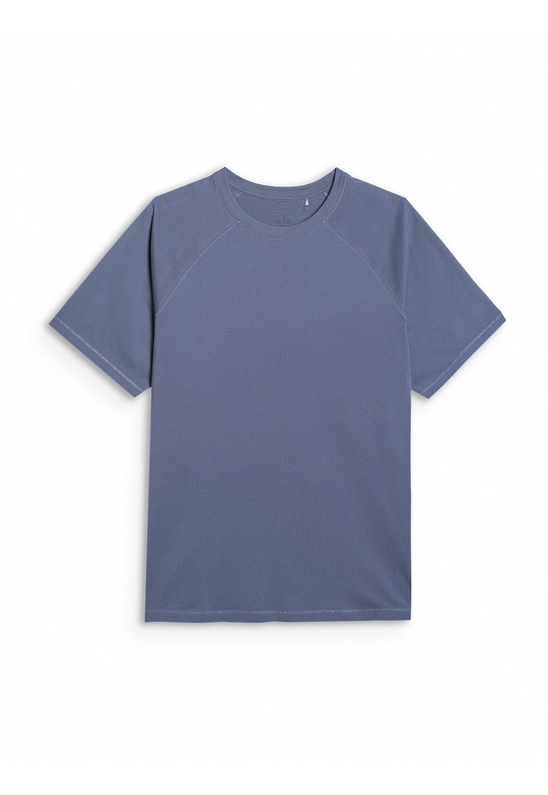 Tricou Barbati Oversize Denim - Bumbac - Albastru denim
