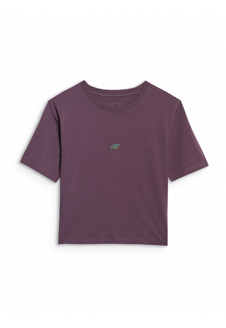 Tricou Dama Slim Fit - Bumbac - Violet Inchis - Reflectorizant - - Violet inchis