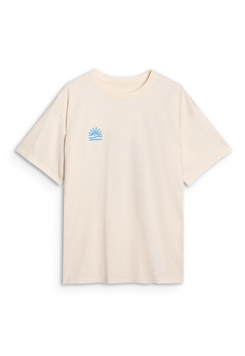 Tricou Oversize Barbati 100% Bumbac - Alb Ecru - SS25 - Alb ecru