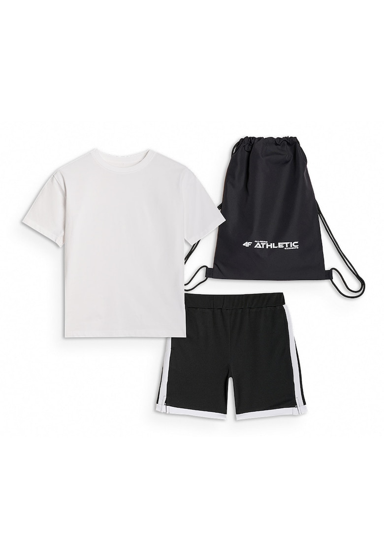 Set Sport Educatie Fizica Copii Unisex Negru Junior - Alb/Negru