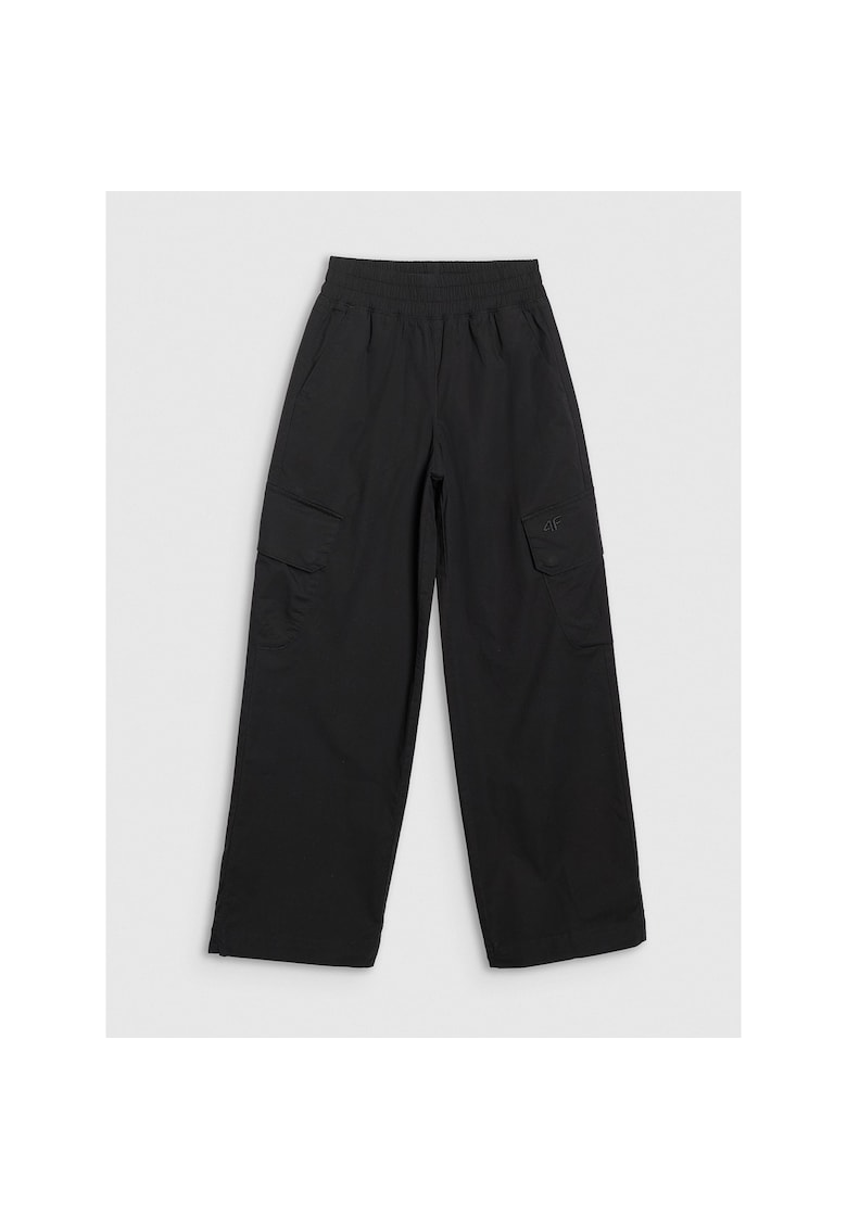 4f Pantaloni Fete Bumbac - 43794 - Negru