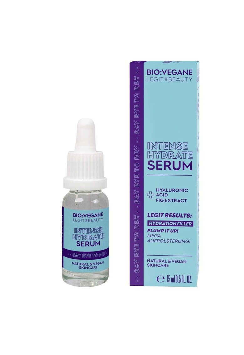 Ser intens hidratant pentru ten - Say Bye to Dry - Bio:Vegane Legit Beauty - 15 ml