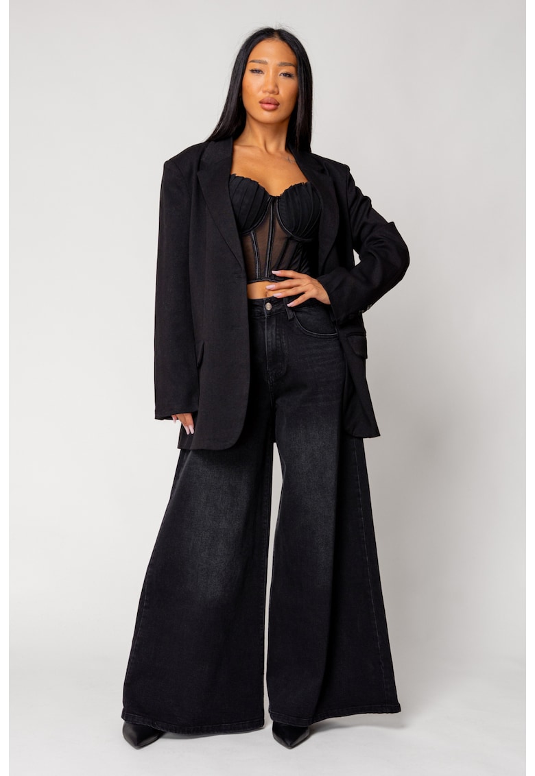 Sacou din stofa Black 18158