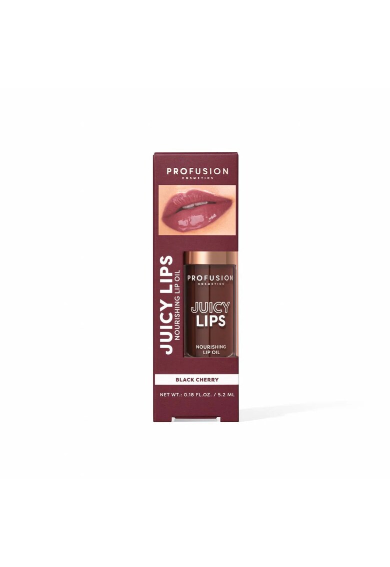 Ulei de buze hranitor si colorat Juicy Lips Tint - nuanta Black Cherry - 5.2 ml