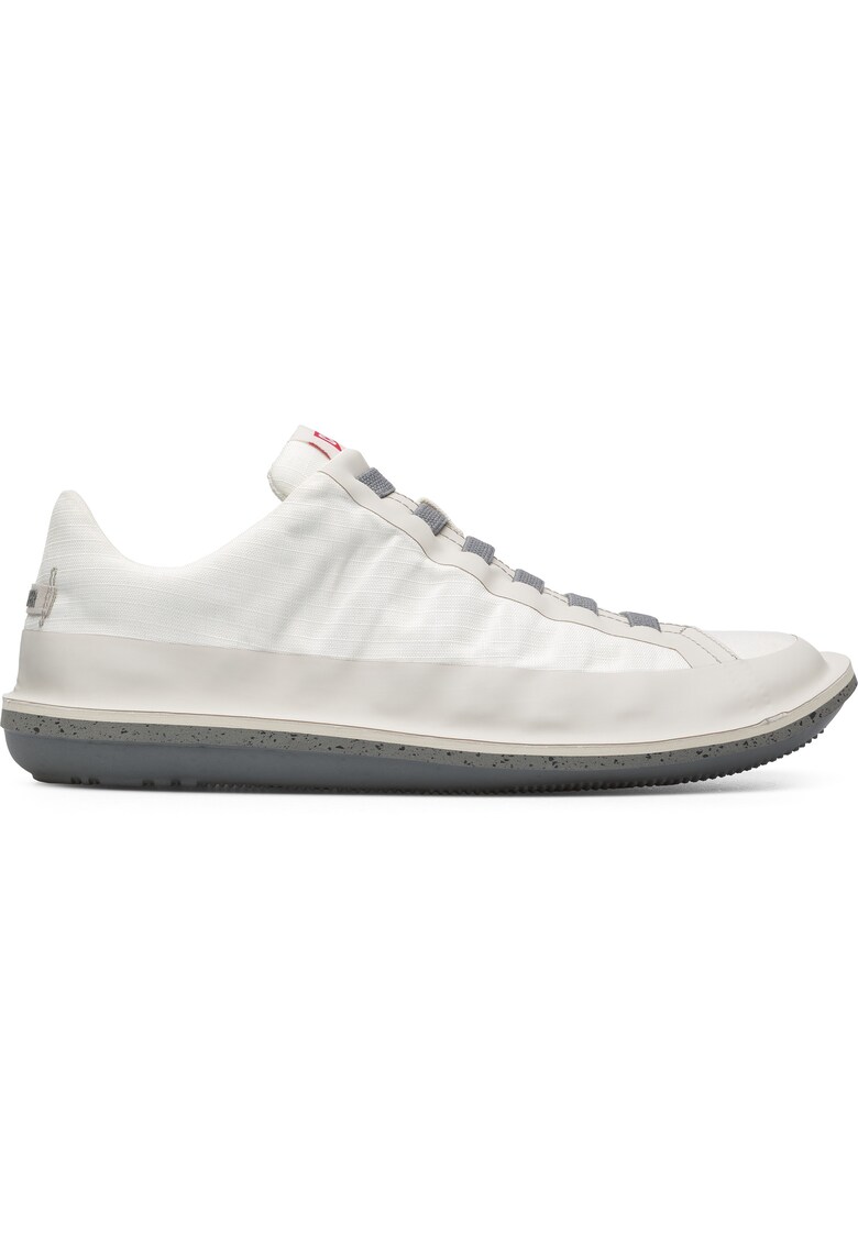Pantoci sport din piele Beetle - Alb