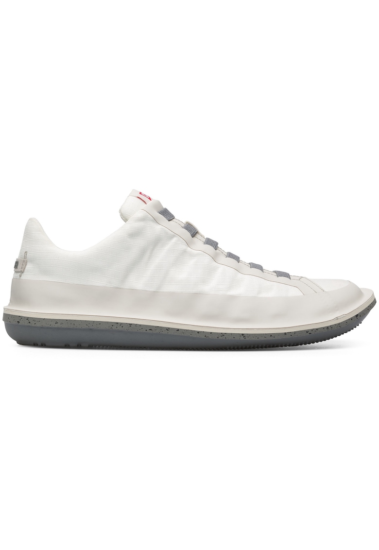 Pantoci sport din piele Beetle - Alb