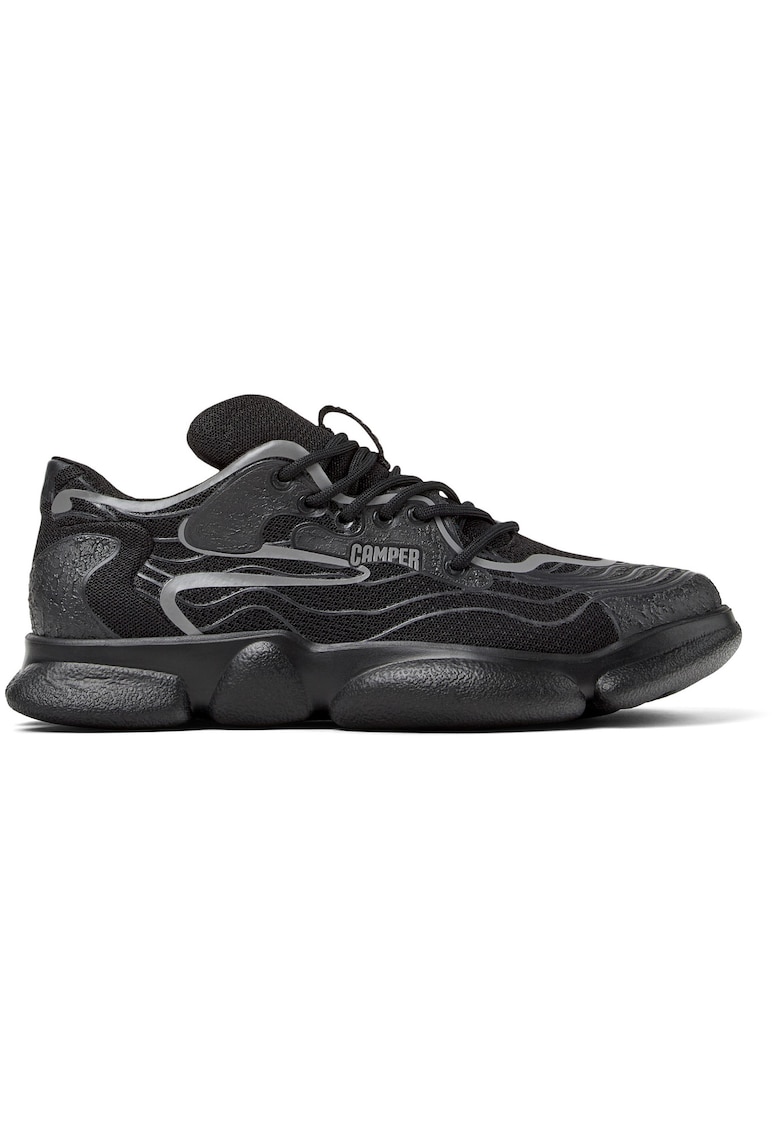 Camper Pantofi sport unisex din plasa Karst - Negru/Gri