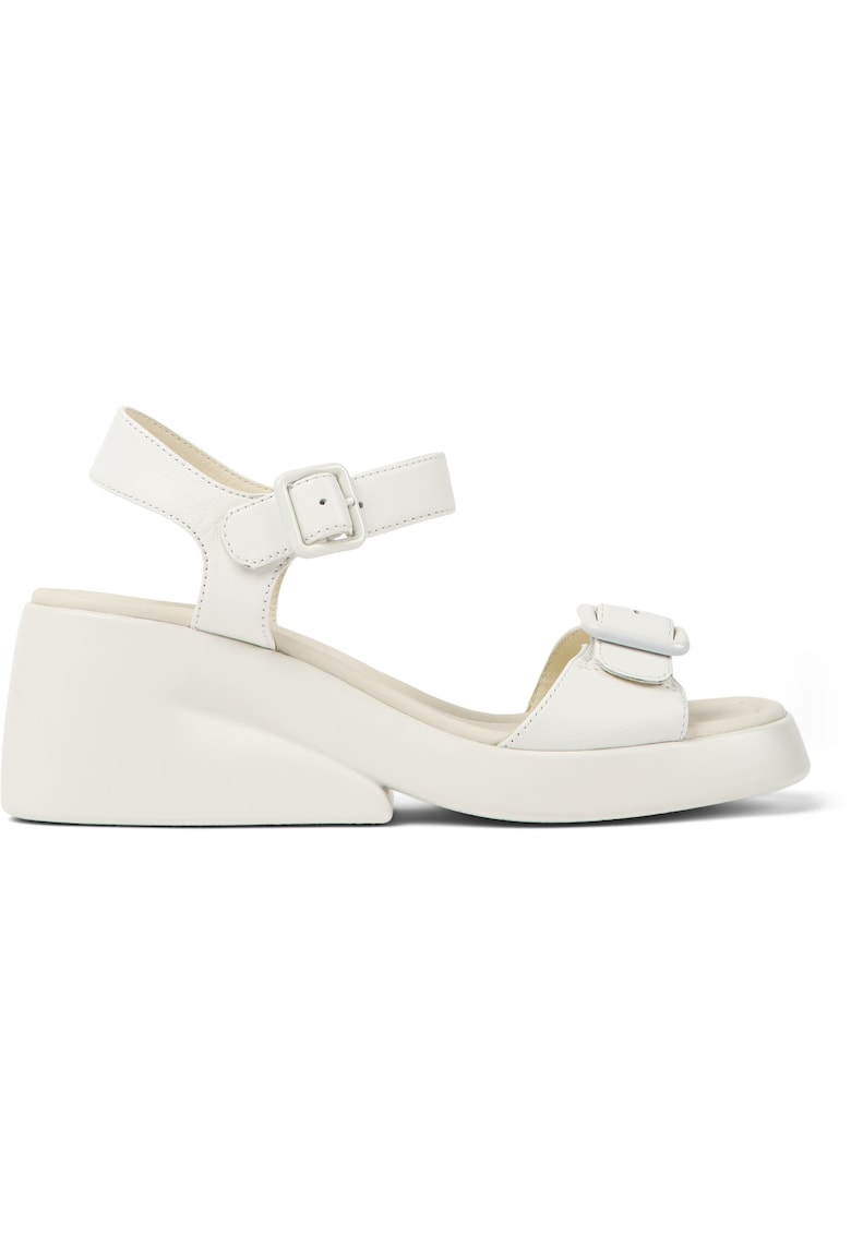 Sandale de piele cu talpa wedge Kaah