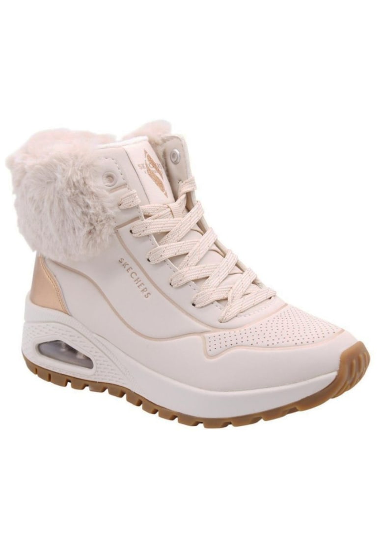 Skechers Uno Rugged Fall Shimmer ghete de damă cu șiret și fermoar 167993-NTGD