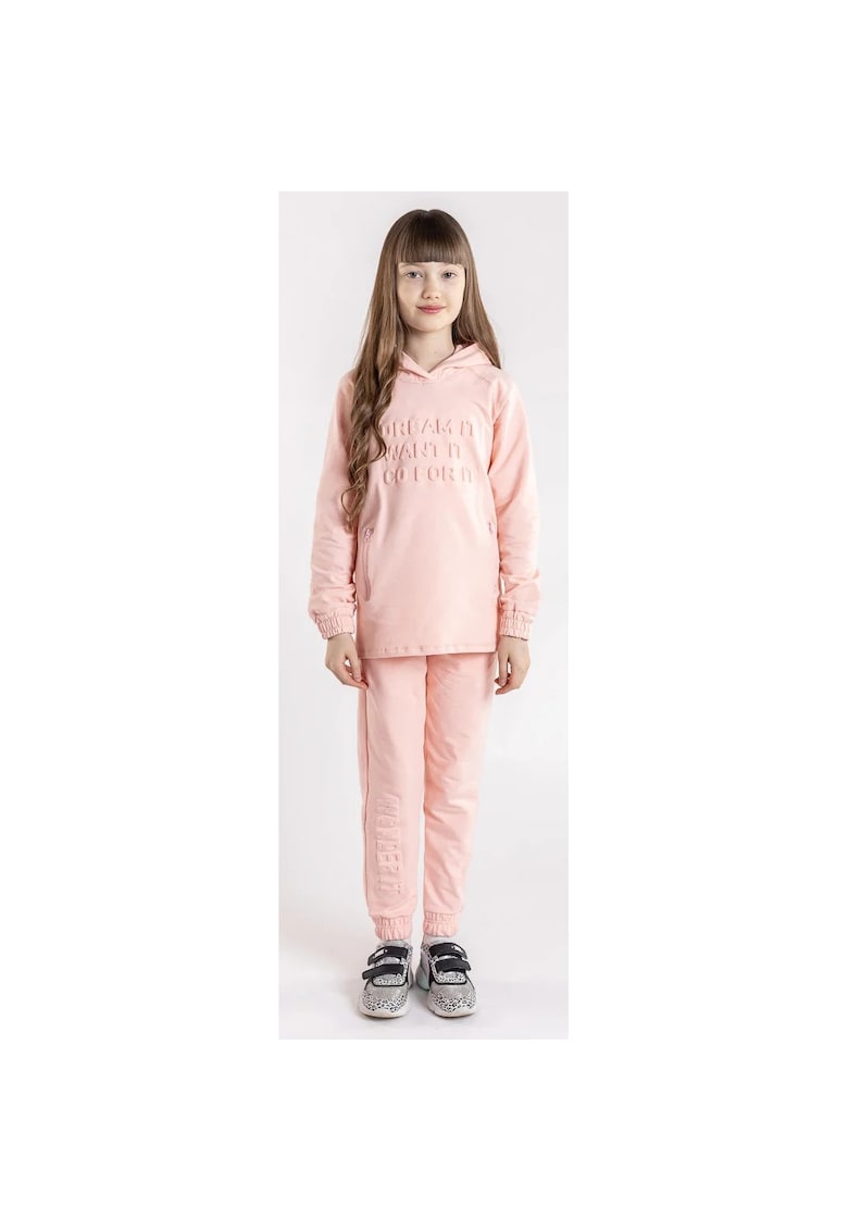 Pantaloni din bumbac cu imprimeu pentru fete - Roz