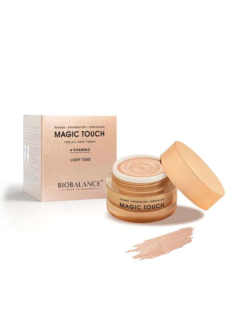 Baza de machiaj Magic Touch - primer si fond de ten cu vitamina C - nuanta Classic Beige - 30 ml