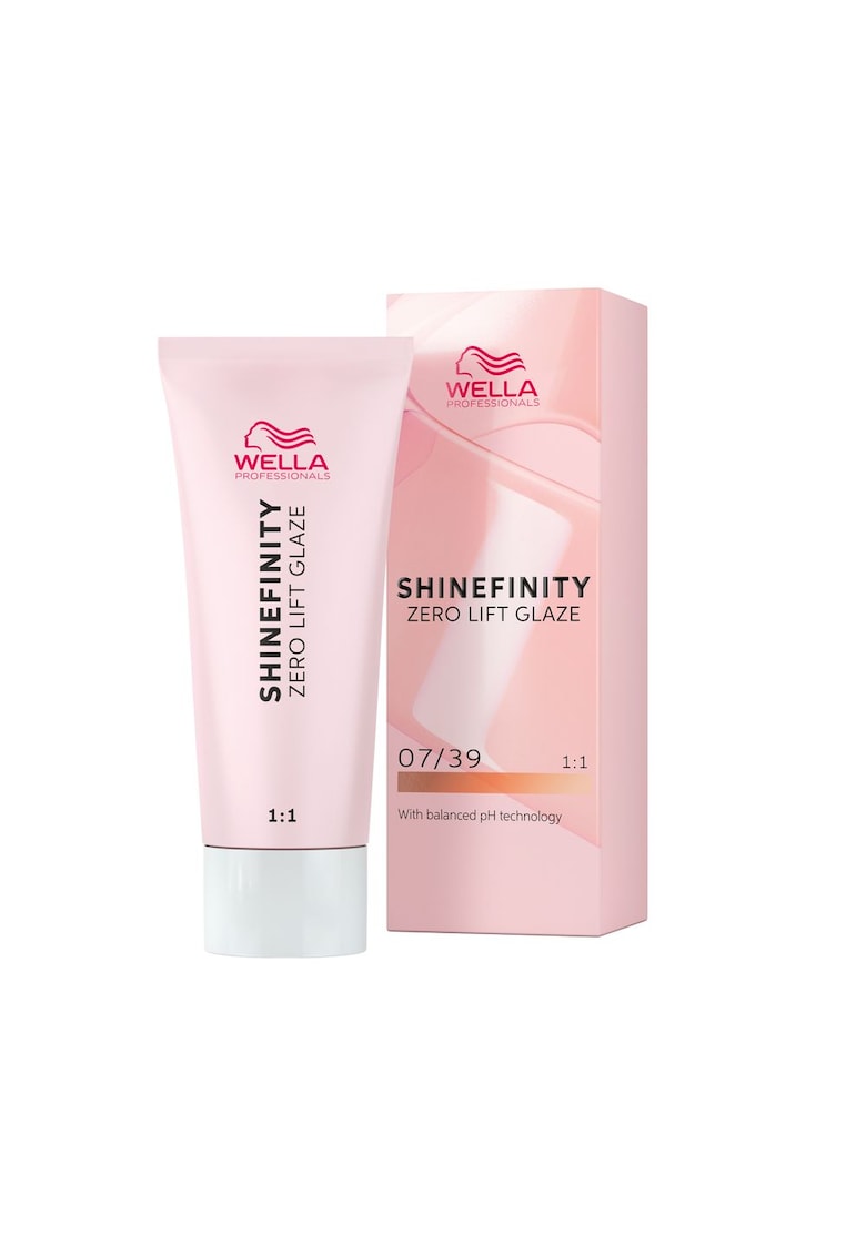Vopsea de par demipermanenta translucida Shinefinity Zero Lift Glaze1 - Chroma Gold