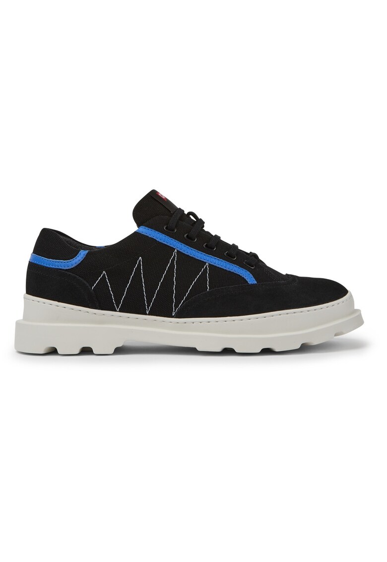 Pantofi sport cu piele nabuc Brutus - Negru