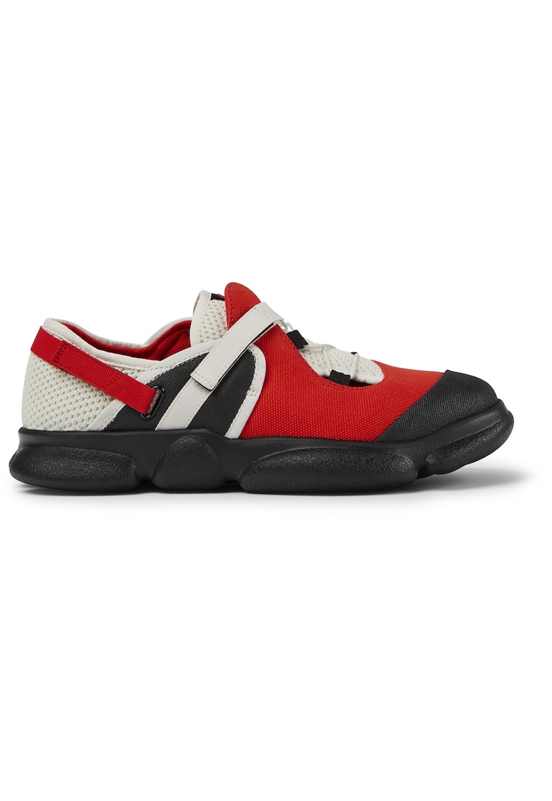 Pantofi sport cu velcro Karst - Rosu/Negru