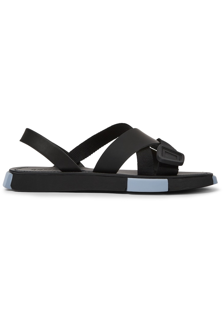 Sandale cu talpa plata Set Twins - Negru