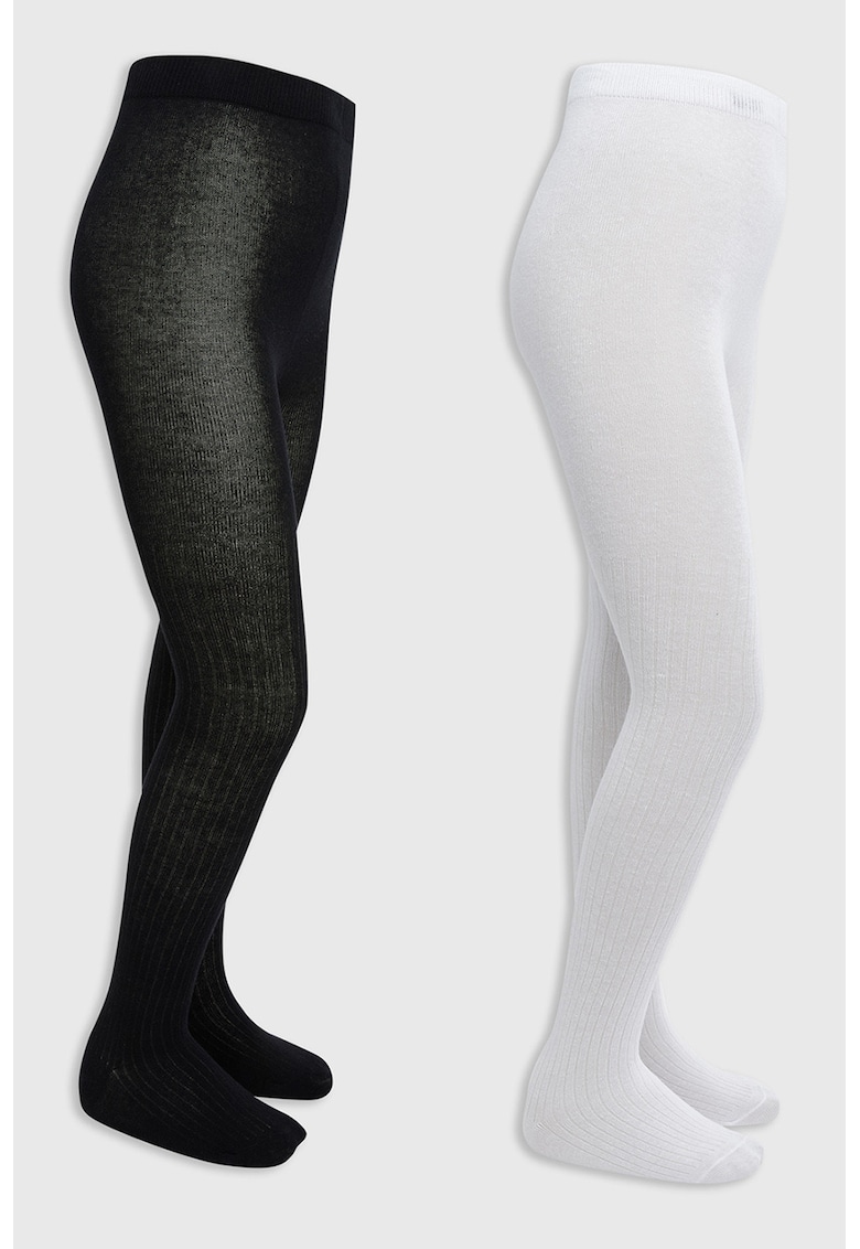 Lc Waikiki Set de dresuri striate - 2 perechi - Alb/Negru