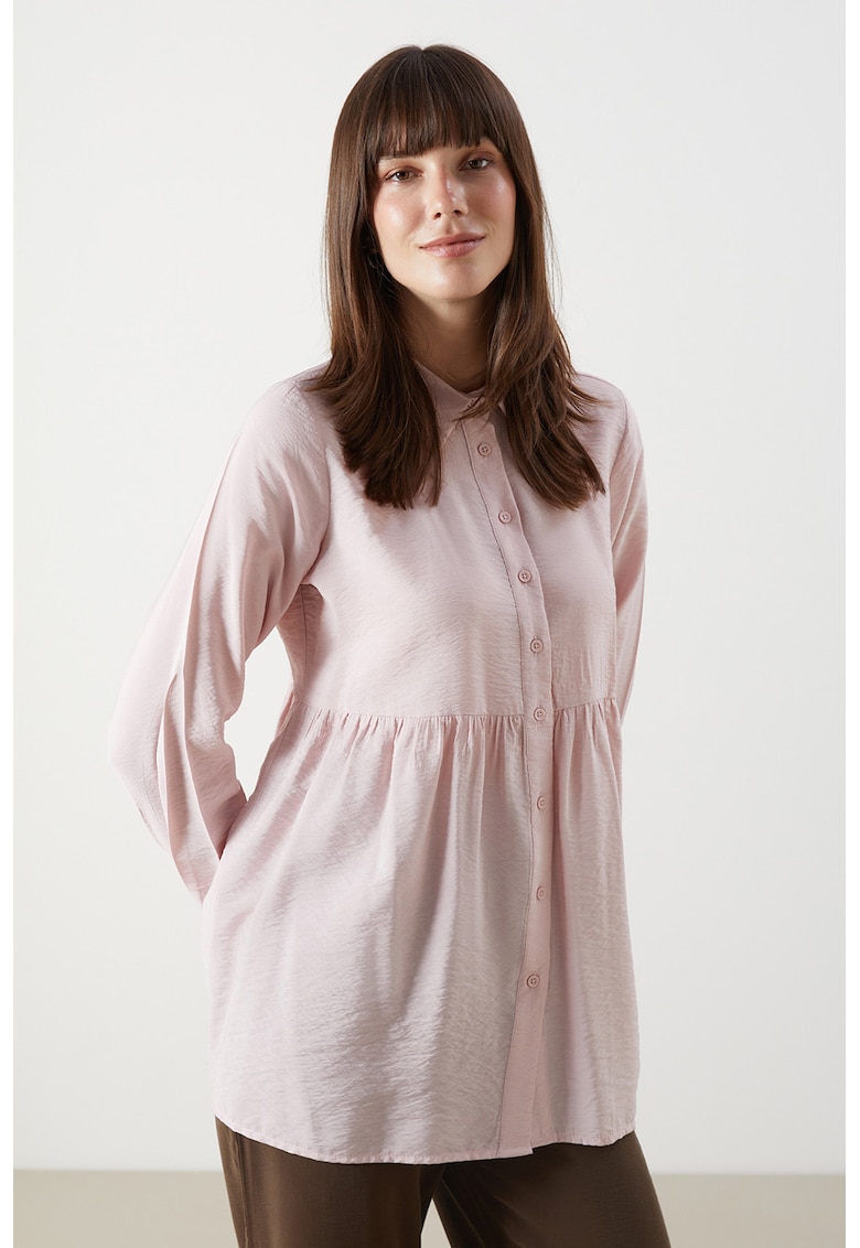 Camasa uni cu terminatie cu volane