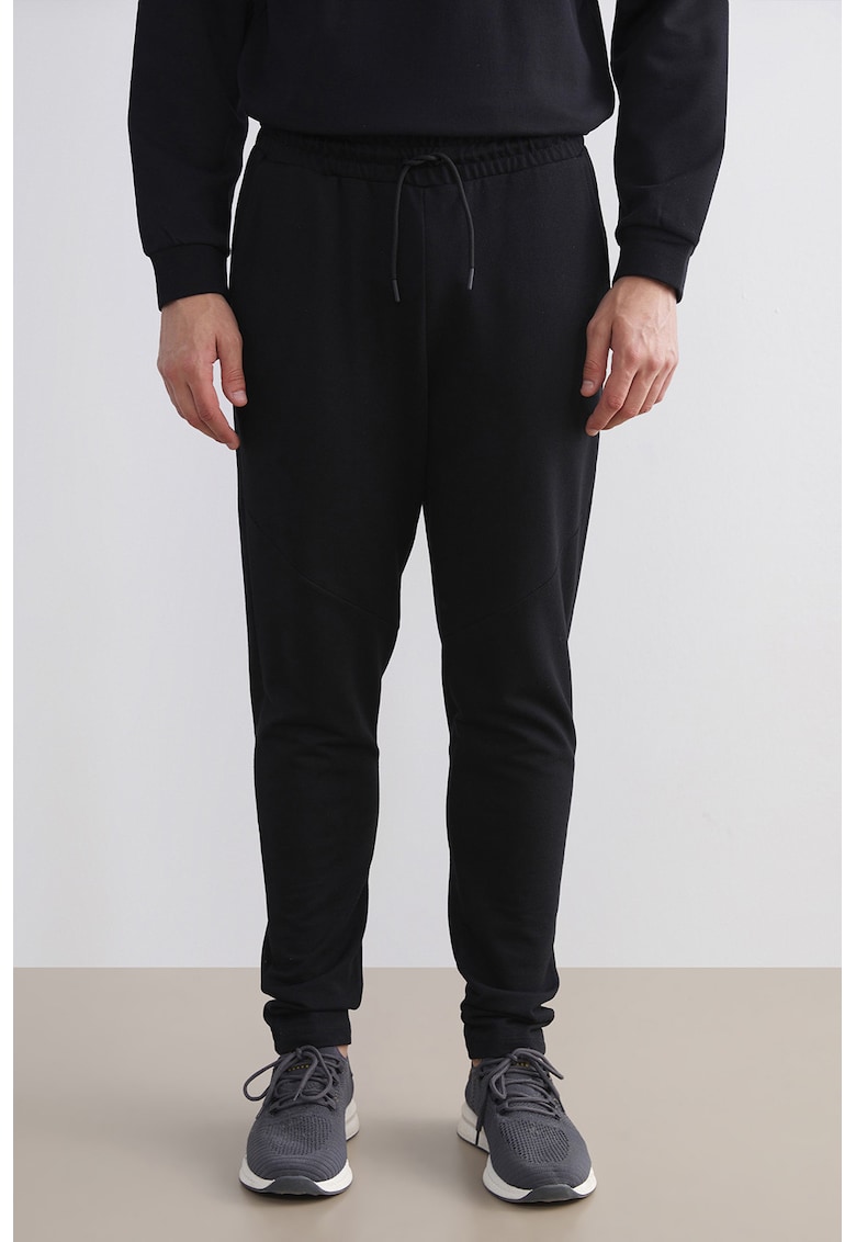 Pantaloni de trening din amestec de bumbac - cu talie ajustabila