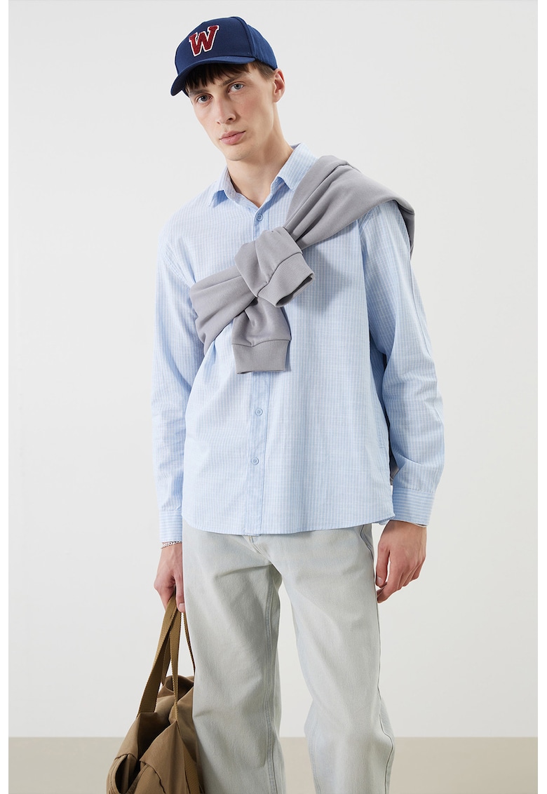 Camasa cu maneci lungi si dungi Camasa cu maneci lungi si dungi