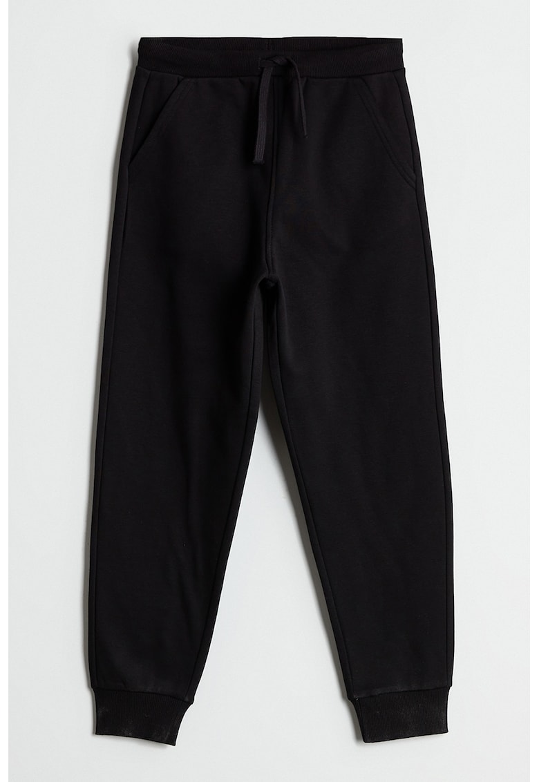 Pantaloni de trening uni cu snur