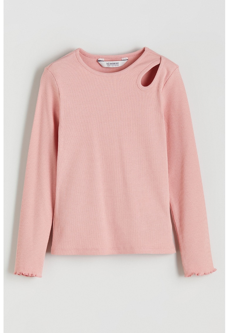 Bluza striata cu decupaj