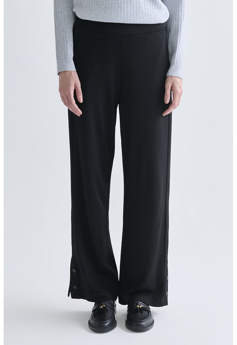 Pantaloni drepti cu talie elastica