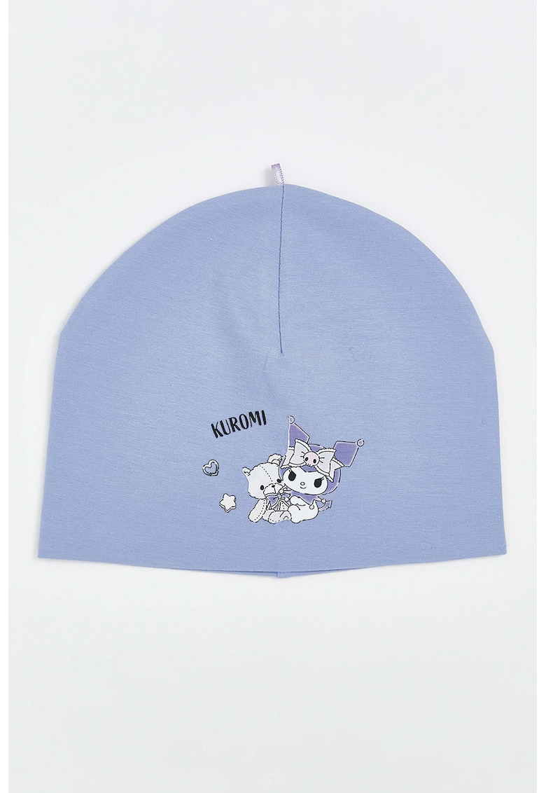 Caciula din amestec de bumbac cu imprimeu grafic