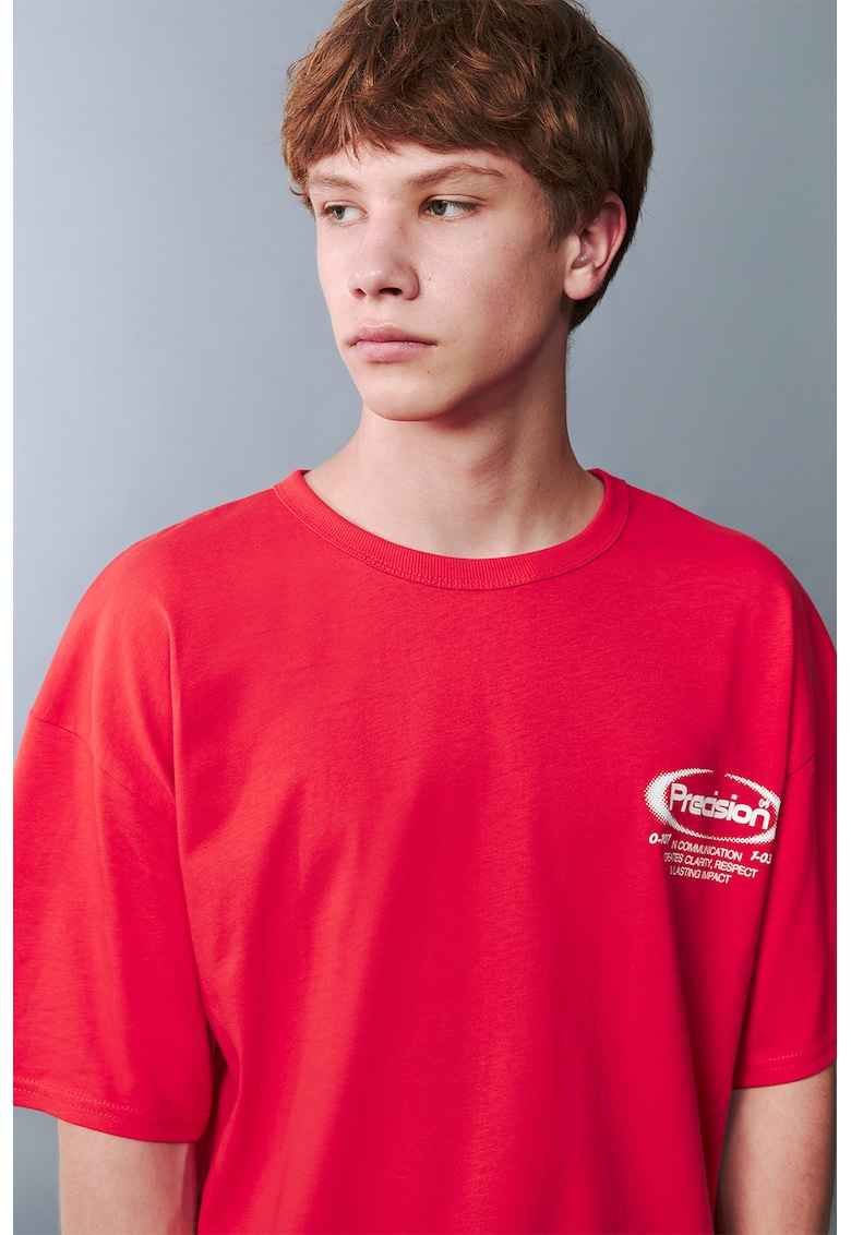 Tricou lejer de bumbac cu imprimeu