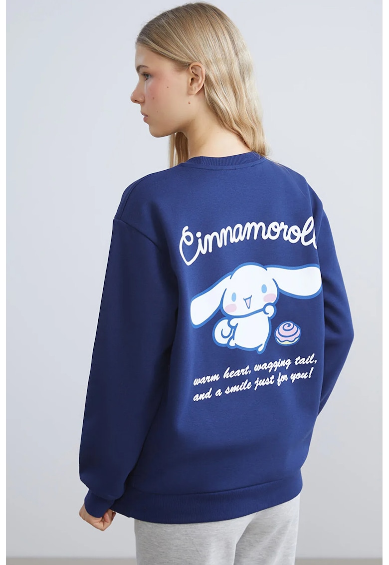 Bluza lejera de trening cu imprimeu Cinnamoroll