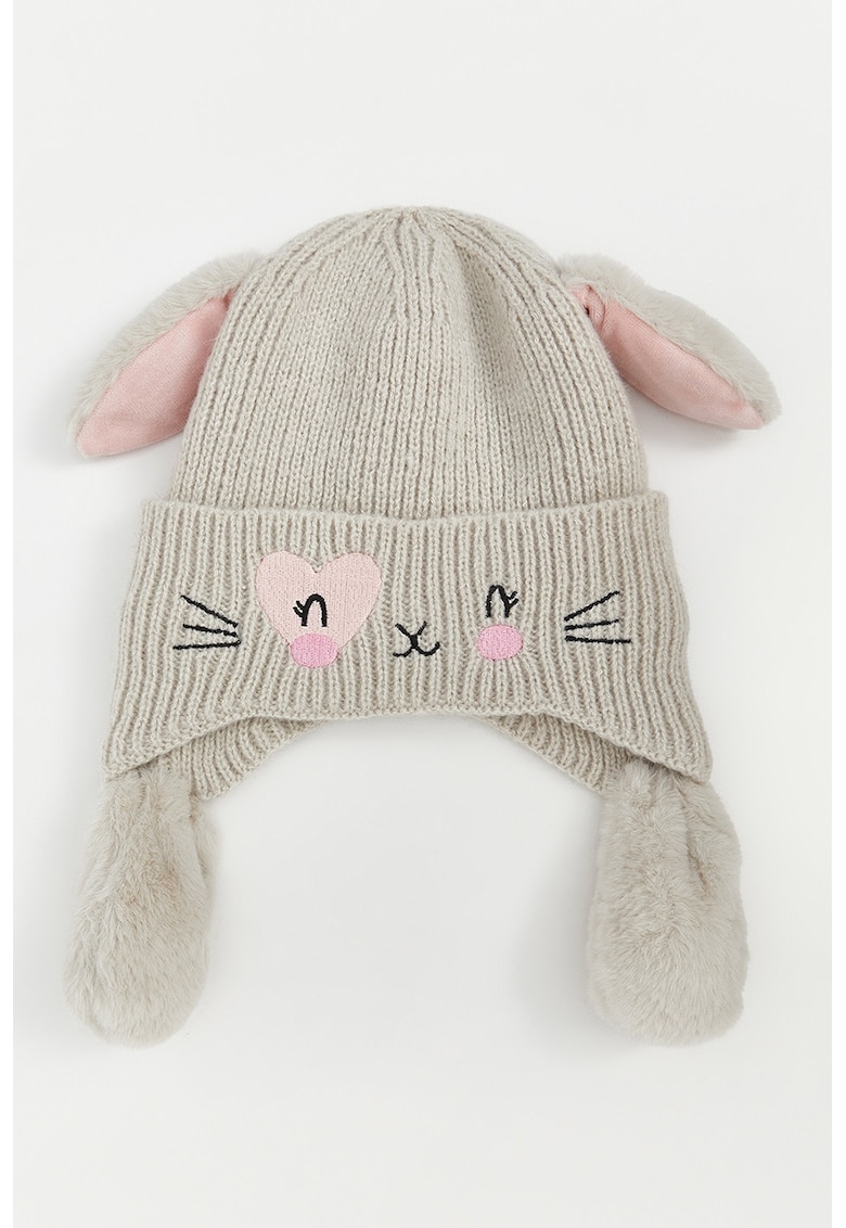 Caciula striata cu urechi aplicate