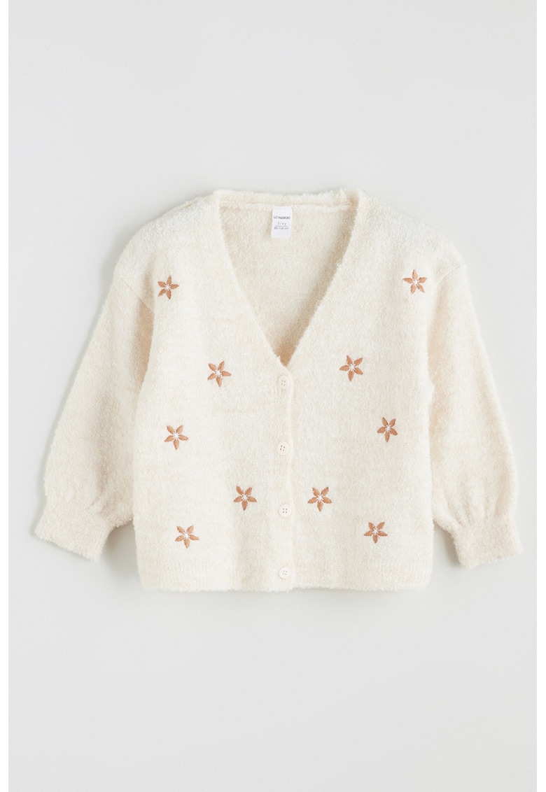 Cardigan cu flori brodate Cardigan cu flori brodate