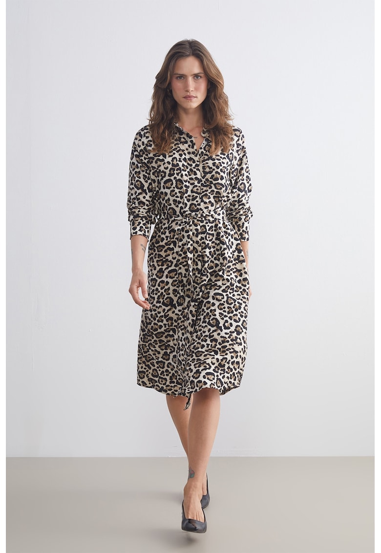 Rochie-camasa cu animal print