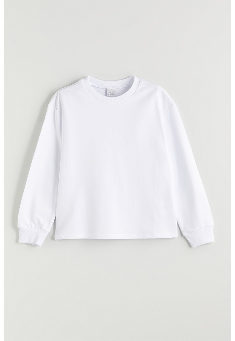 Bluza de trening din bumbac cu model uni