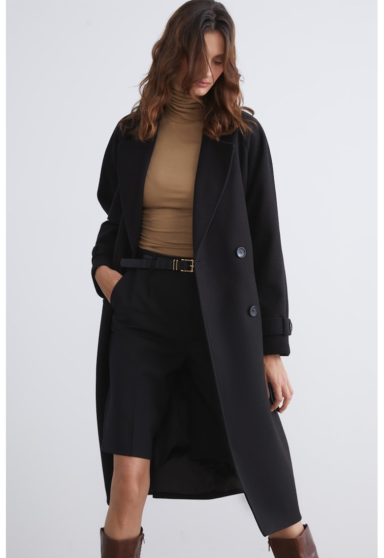 Trenci lung cu cordon in talie