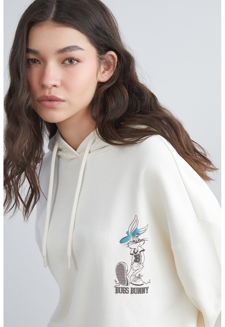 Hanorac lejer cu imprimeu cu desene animate