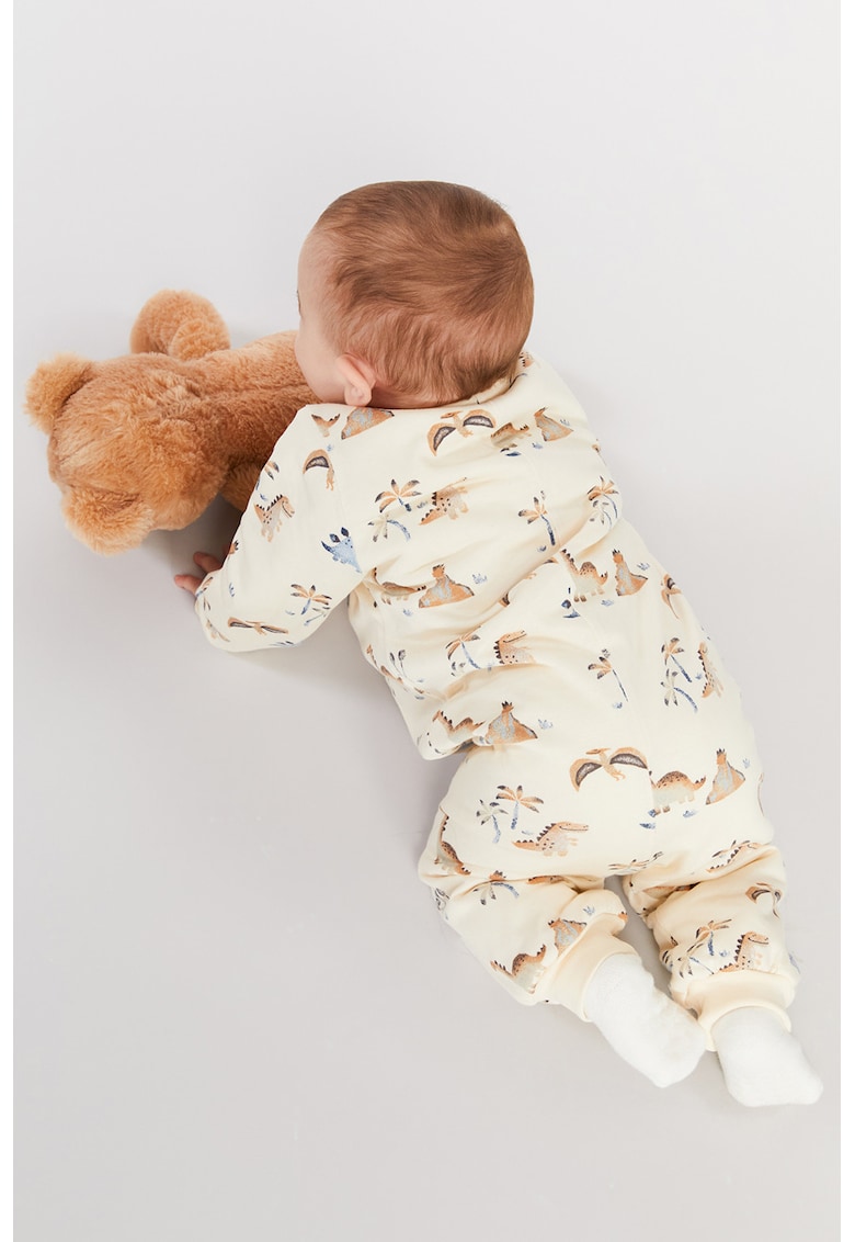 Salopeta din bumbac cu model grafic