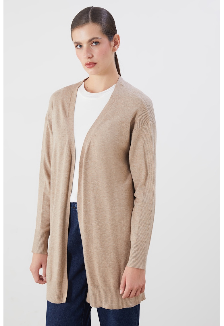 Cardigan lejer cu model uni