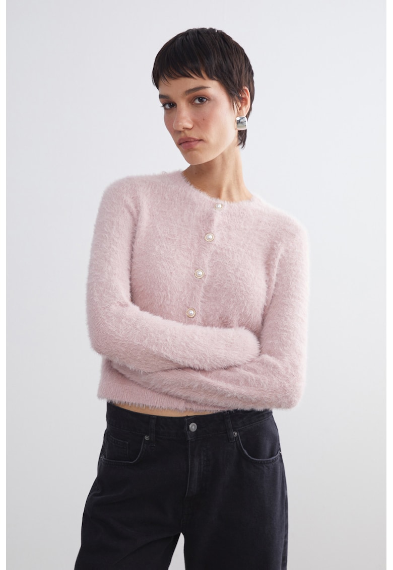 Cardigan pufos