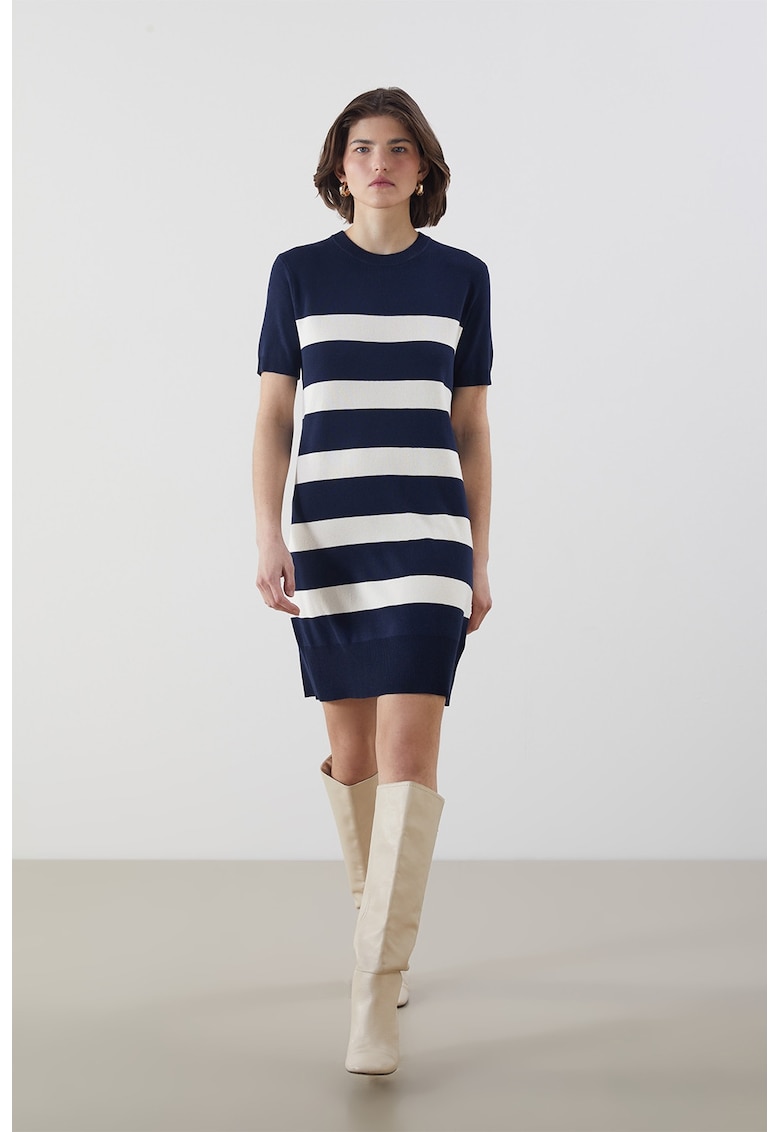 Rochie pulover cu maneci scurte