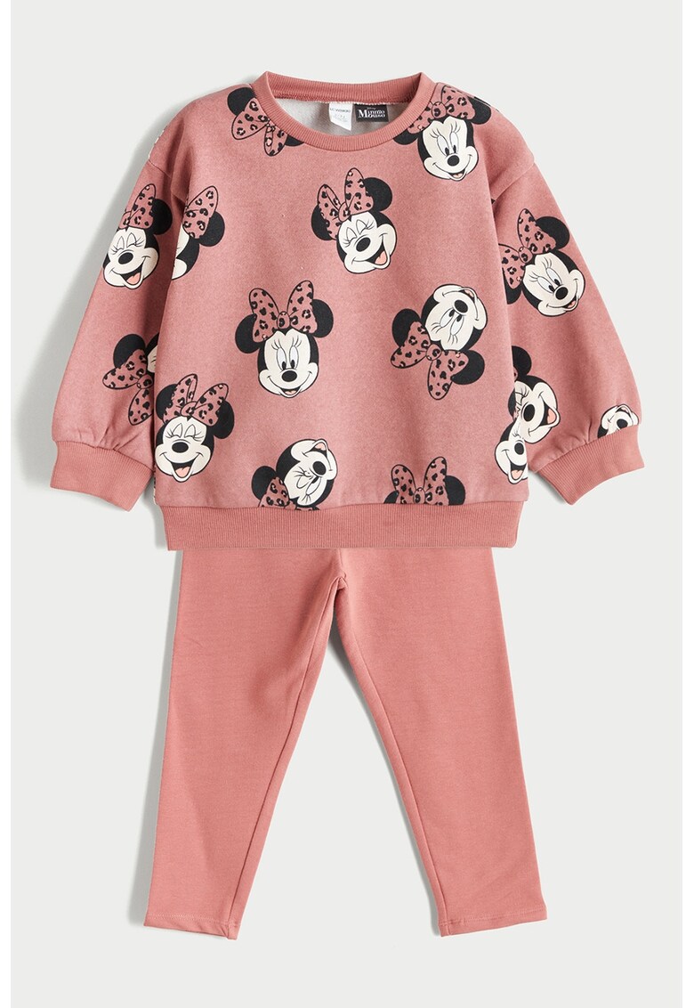 Bluza de trening si pantaloni de trening de bumbac cu imprimeu Bluza de trening si pantaloni de trening de bumbac cu imprimeu