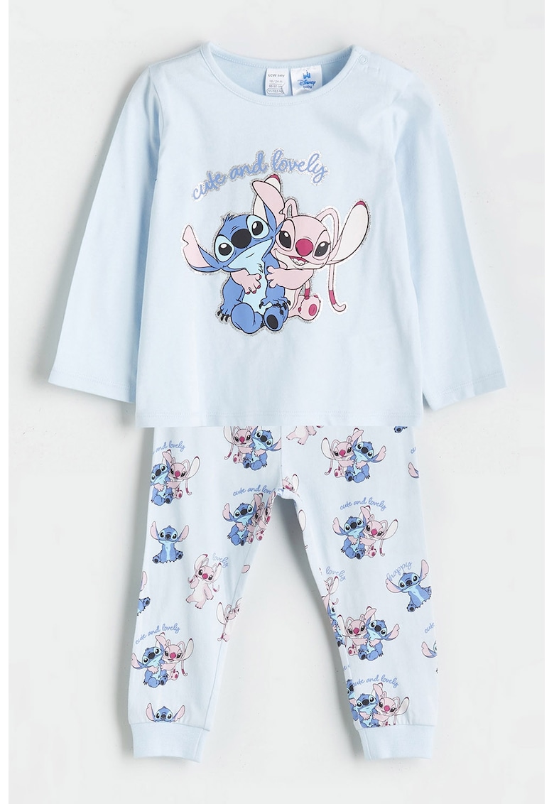 Pijama de bumbac cu Lilo & Stitch