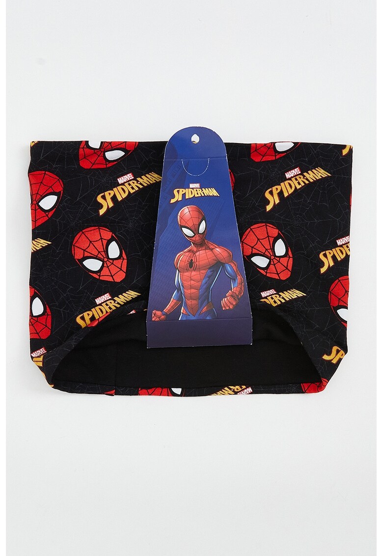 Fular circular cu Spider-Man - Negru