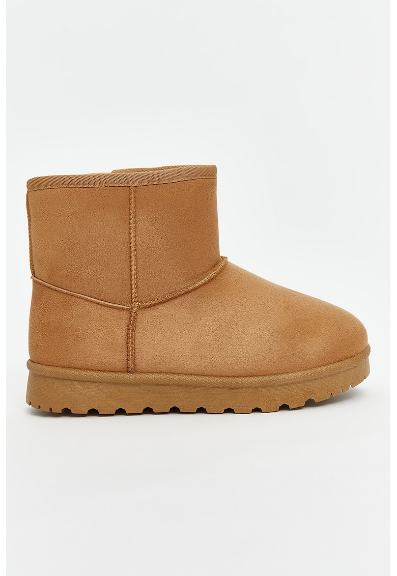 Ghete de piele ecologica intoarsa - fara inchidere