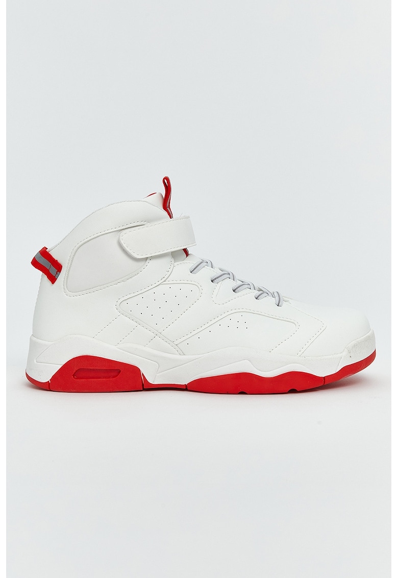 Pantofi sport mid-high de piele ecologica