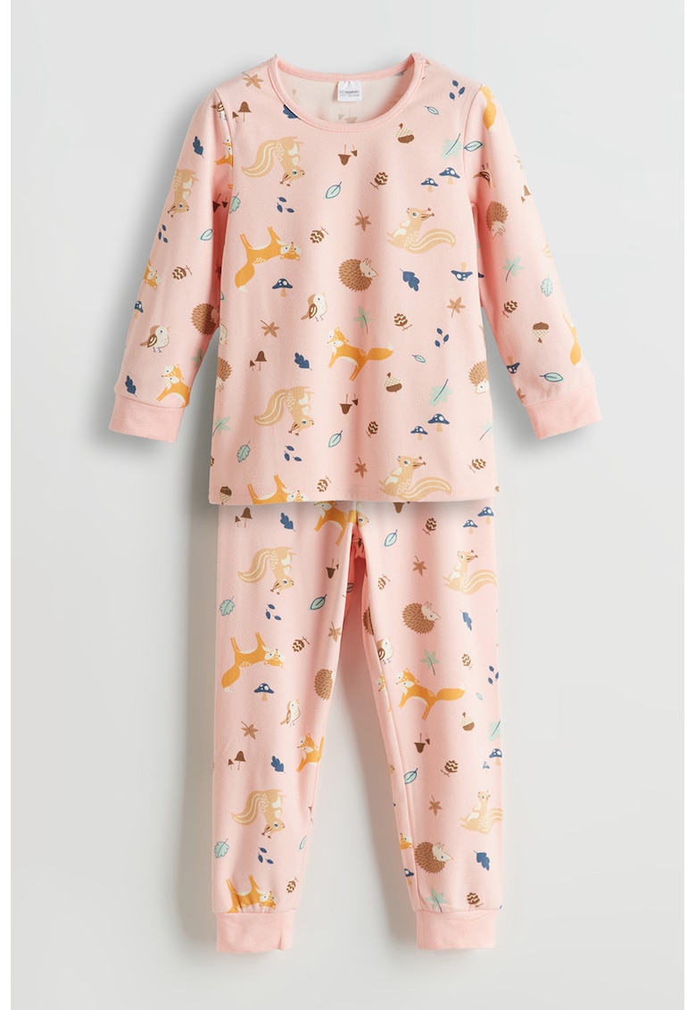 Pijama regular-fit cu design grafic