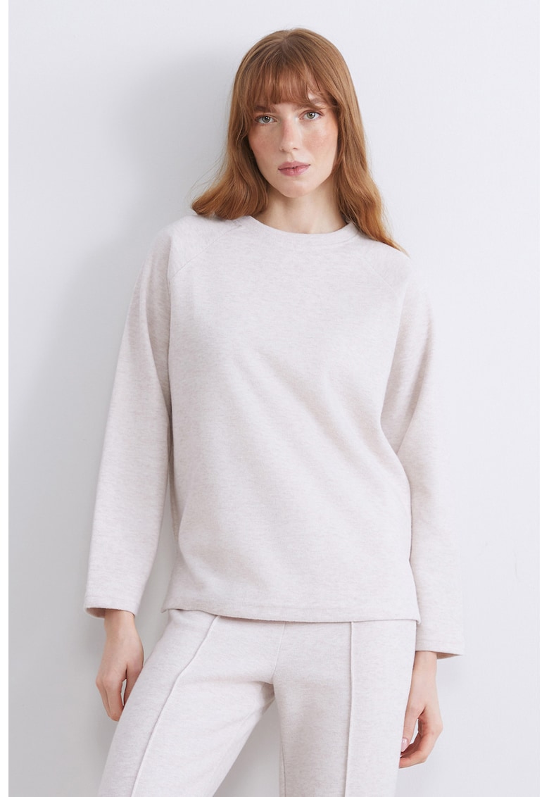 Bluza de trening regular-fit cu model uni