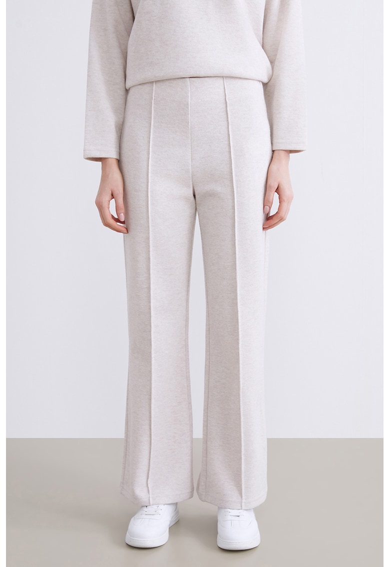 Pantaloni de trening cu pensa - Alb