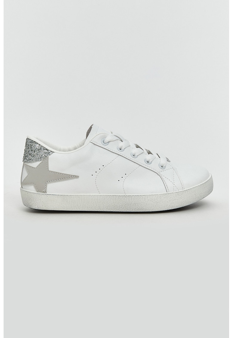 Pantofi sport de piele ecologica cu detalii stralucitoare