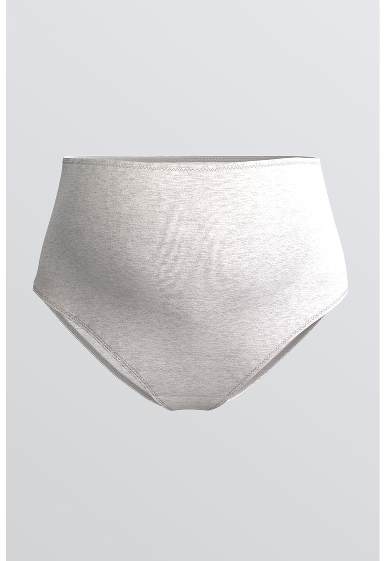 Chiloti cu model uni pentru gravide - Gri deschis